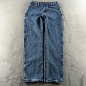 Wrangler Jeans Mens 32x32 Blue Straight Cowboy Cut Western Cotton 13MWZGK